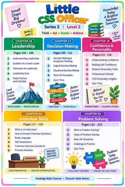 Little CSS Officer Series 1 & 2 | Little Geniuss | Kids Educational Books